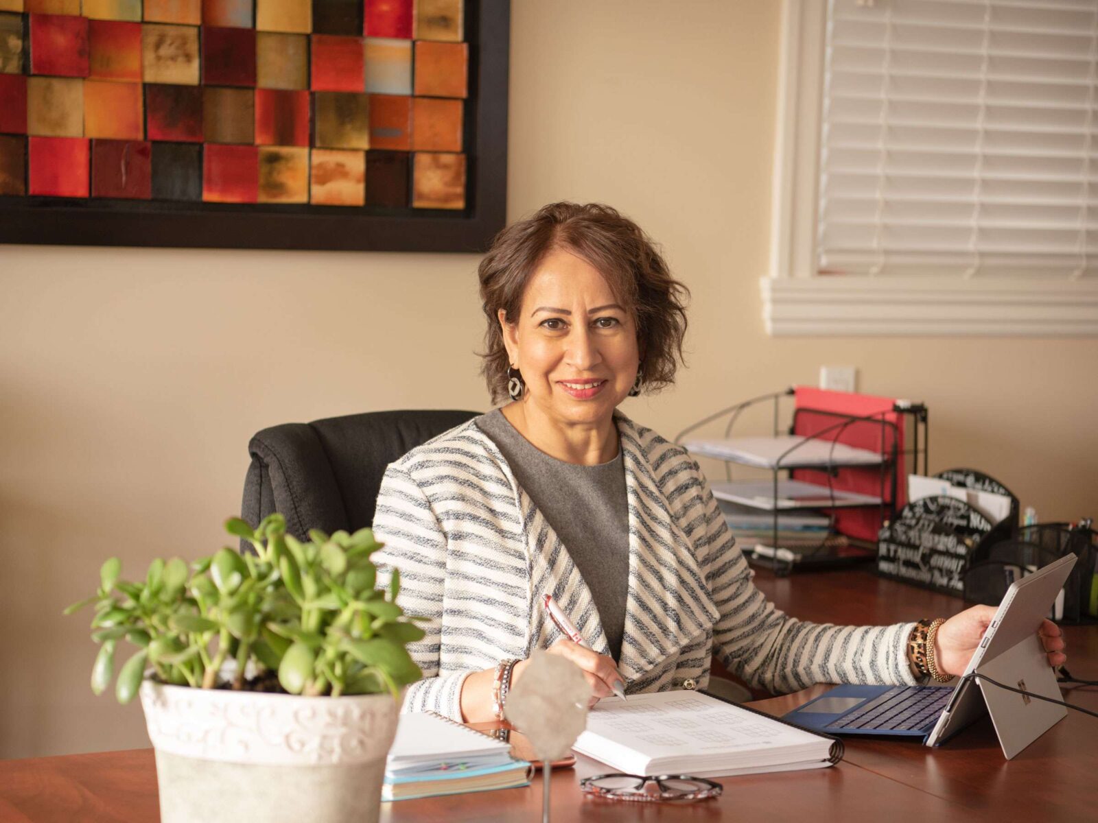 Meena working