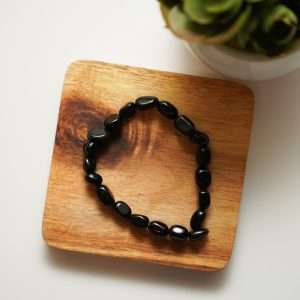 Black Obsidian Faceted Bracelet