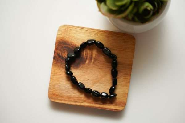 Black Obsidian Faceted Bracelet
